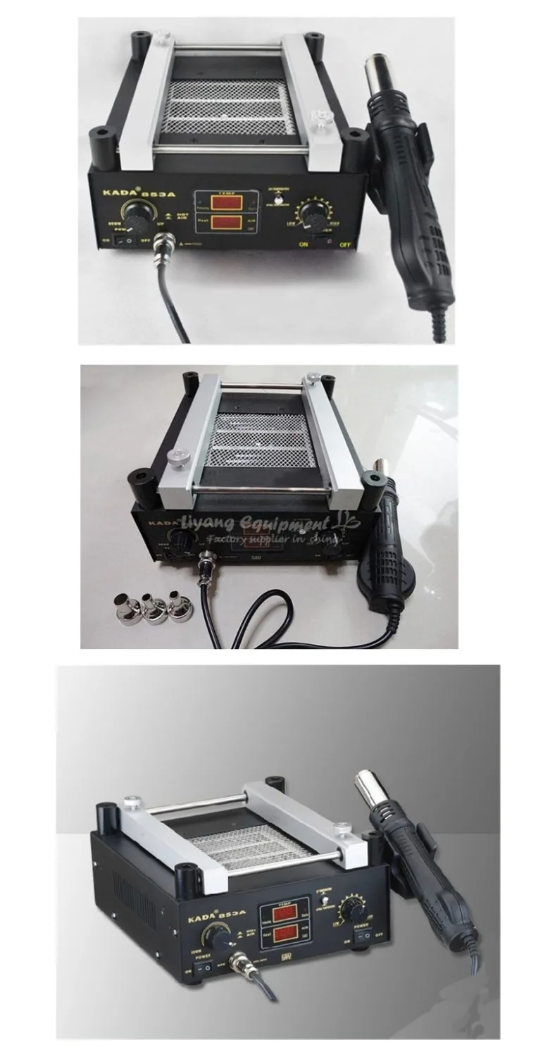 220/110V SMD Rework Staiton 60W BGA Reballing Station Infrared Preheating Plate IR Preheater BEST-853A | Инструменты