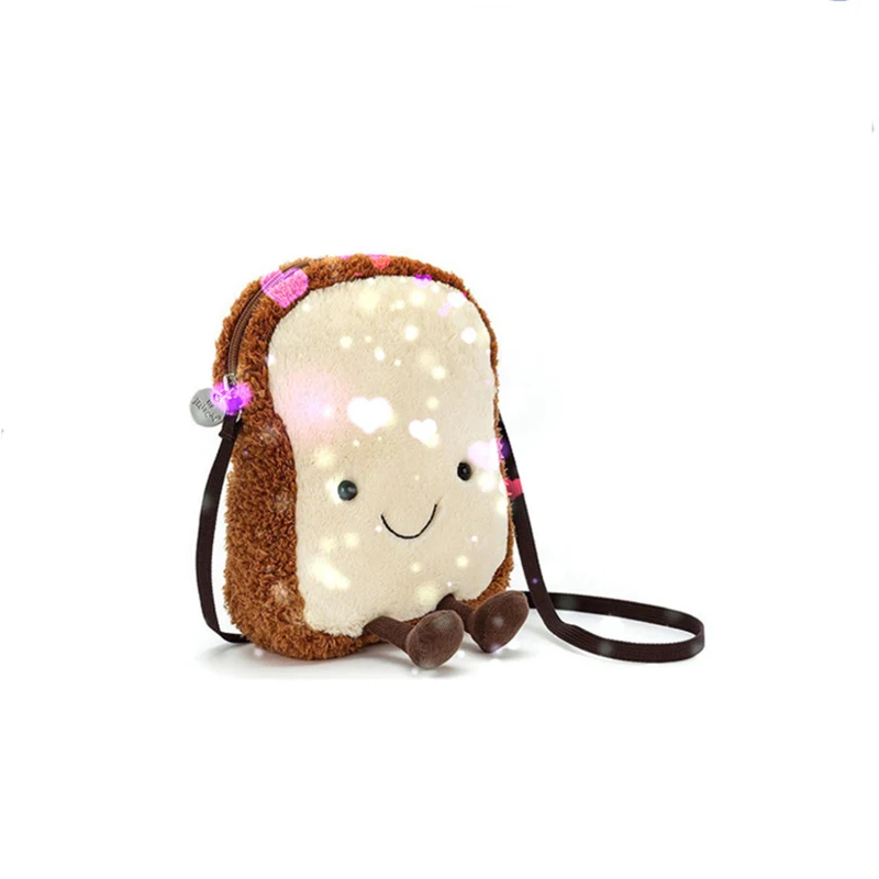 Popular 15CM Approx. Plush Toy Bag, Plush Cover Coin BAG Purse Design Keychain Plush Toy