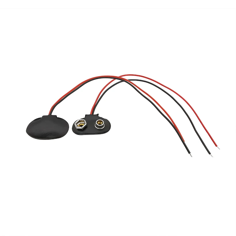 Т-образный зажим для аккумулятора PP3 9 В, 15 см, соединитель для аккумулятора MN1604 9 В, коробки для хранения аккумуляторов, зажим «сделай сам», Электронная пряжка, держатель, зажим, свинцовый кабель