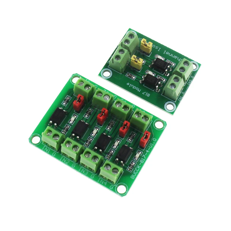 PC817 4 канальная оптопара изоляционная плата преобразователь напряжения модуль