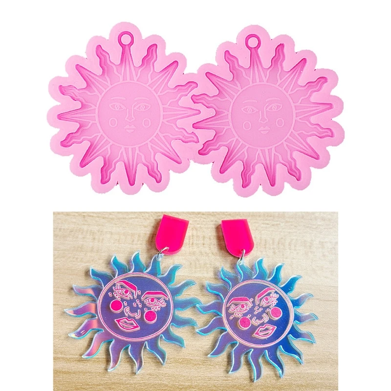 

Helios Earring Face Mold Resin Earrings Mold Serving Board Silicone Mold Home Decoration Mold Suitable for Women