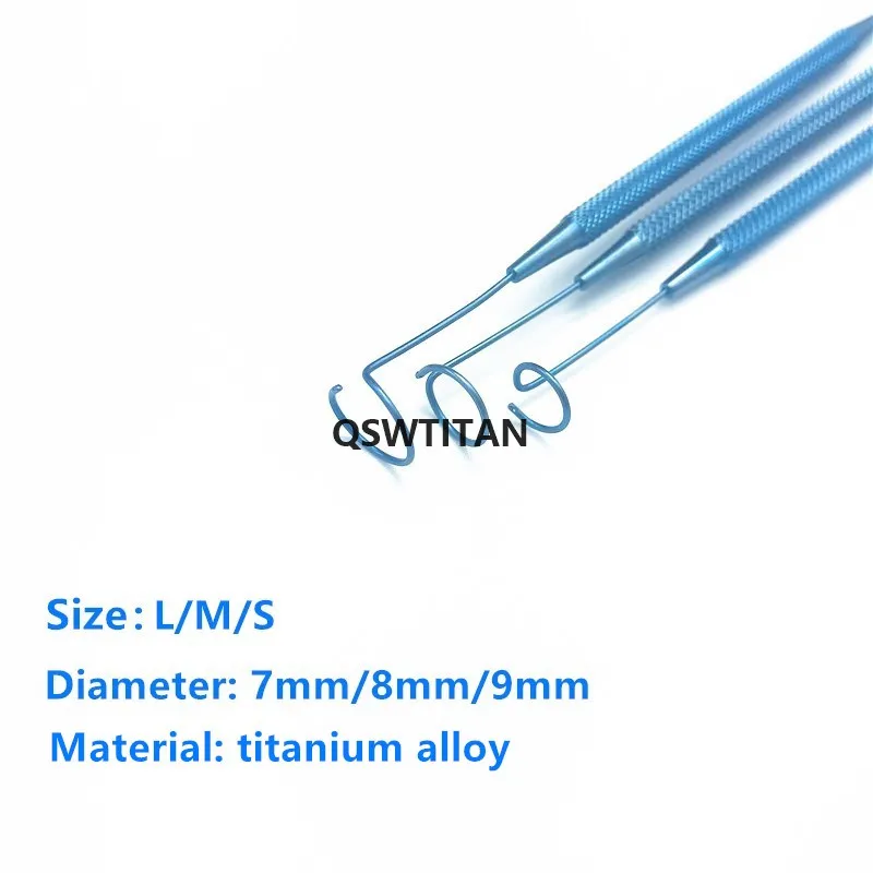 Титан сплав/нержавеющая сталь с двумя концами косичка офтальмологический зонд
