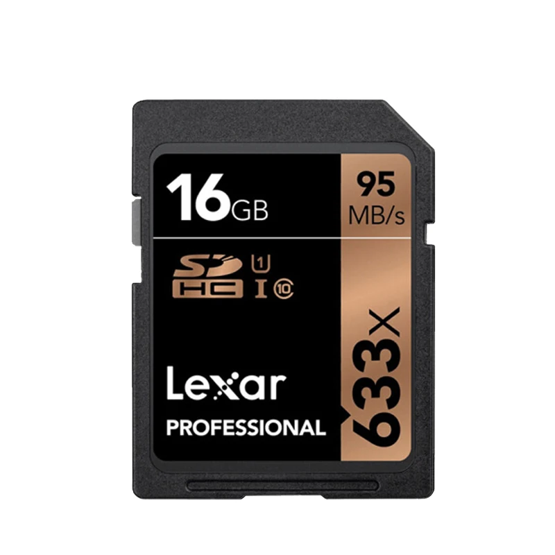 Lexar 633X sd-карта 32 Гб 128 Гб 64 Гб 256 ГБ 512 Гб 16 Гб класс 10 U1/U3 V30 карта памяти 32 64 128 ГБ Флэш-карта SD памяти SDXC SDHC - Емкость: SD633X-016G