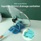 Многоцветный держатель для крышки кастрюли кухонные инструменты Гаджеты Органайзер лопатка держатель ложки подставка кухонные аксессуары