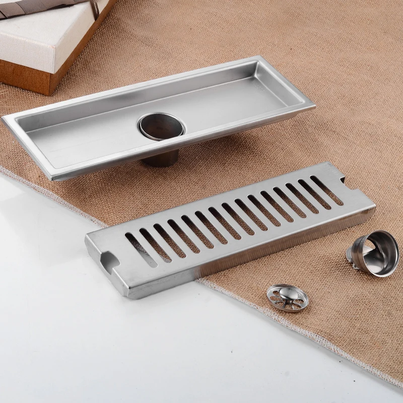 Линейный Слив для пола слив ванной комнаты из нержавеющей стали крышка Слива