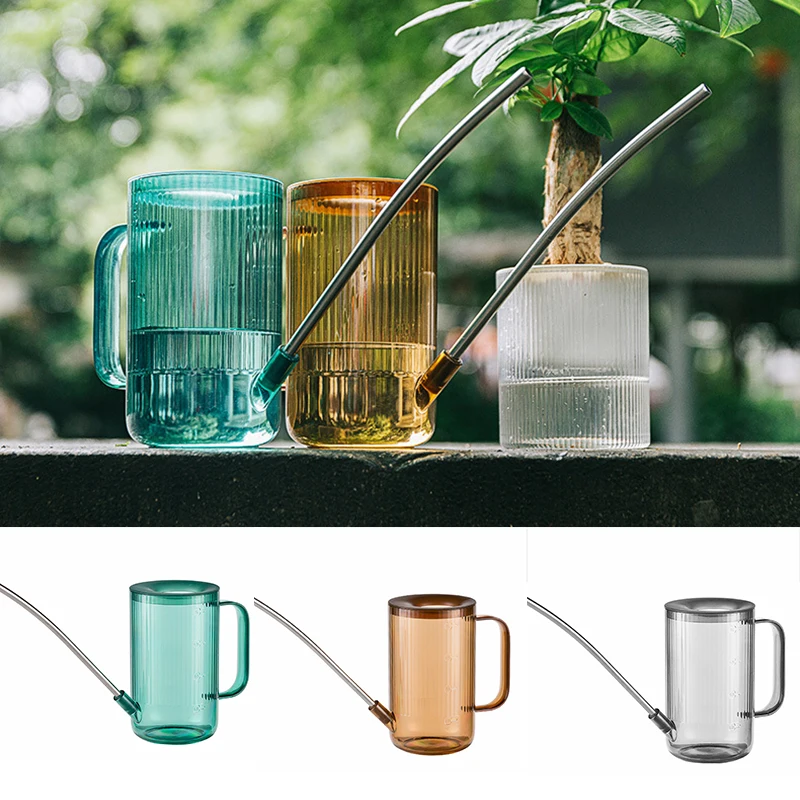 

Translucent Plant Watering Can Long-Mouth Design Planting Flower Watering Pots Gardening Supplies Indoor Outdoor Hot
