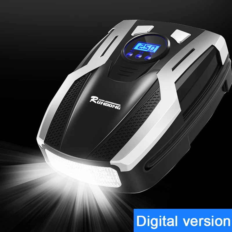 Car Air Compressor 12V Pointer/Digital Display Electric Pump Motorcycle Tire Pressure Tool car accessries | Автомобили и