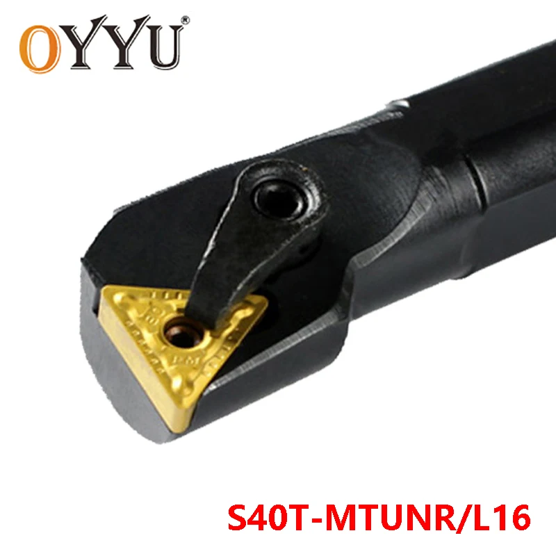 

OYYU 40mm MTUNR MTUNL S40T-MTUNR16 S40T-MTUNL16 Boring Bar Internal Turning Tool Carbide Inserts TNMG Lathe Cutting Holder