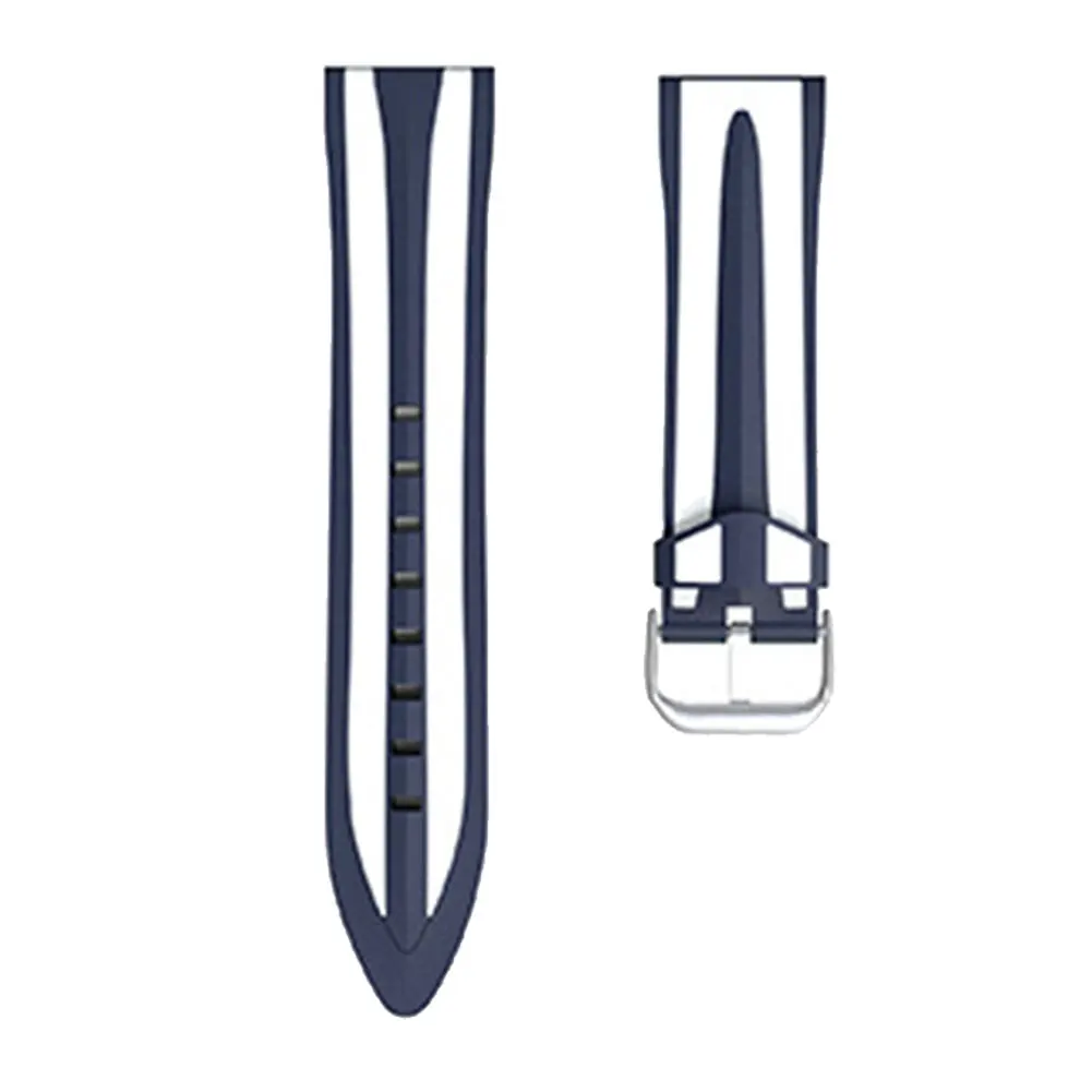 Мягкий силиконовый универсальный ремешок для часов 22 мм быстросъемный сменный