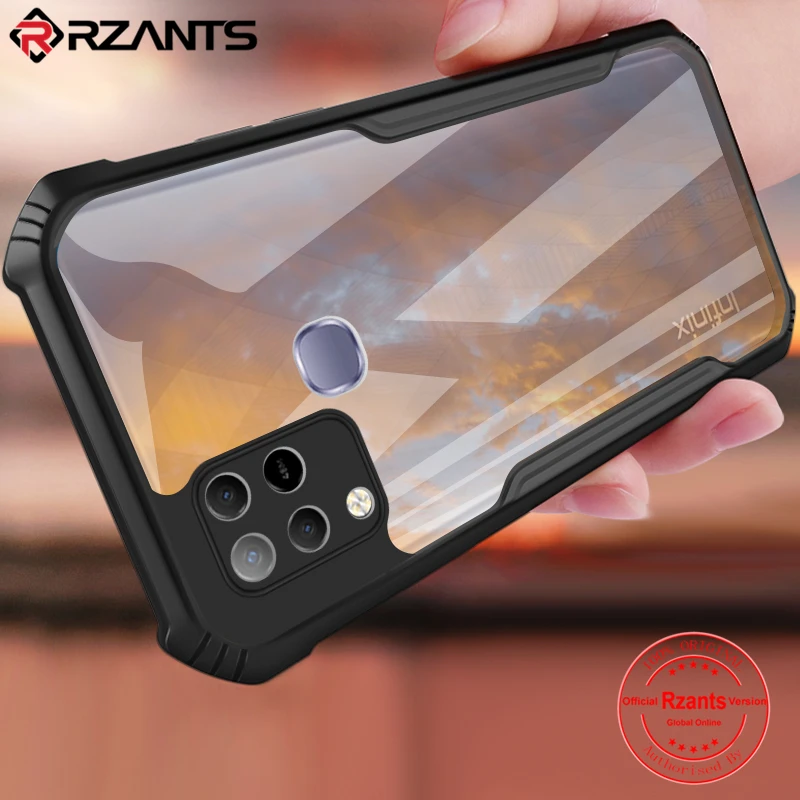 rzants for infinix hot 10s infinix hot 10t play hot 10 lite soft casing camera protection small hole case phone clear hard cover free global shipping