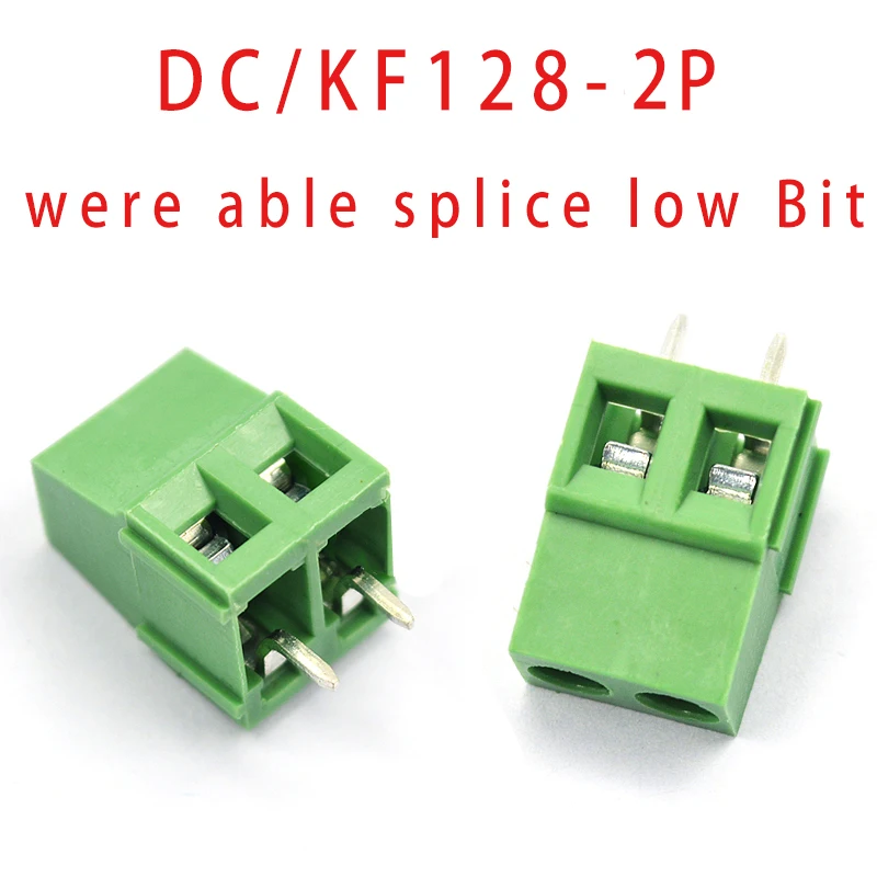 5 шт KF128 3 81 мм 2P 3P 4P 5P. .. 20P клеммный винт PCB клемма DC / KF128-2P 3/4/5 14P Шаг может быть сращен
