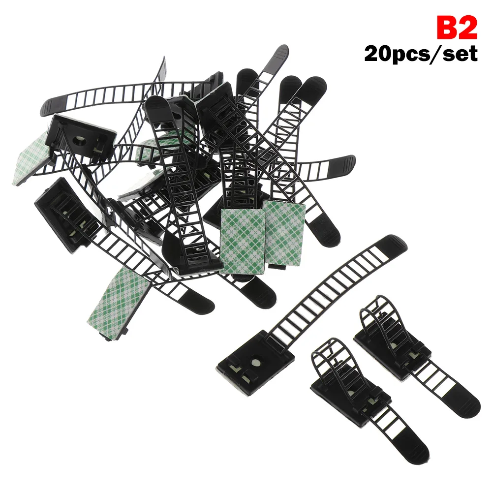 3.0x2.1cm 20 шт. клейкий сматыватель для сматывания кабеля Шнур проволочный фиксатор для галстука аккуратный держатель Органайзер для организации рабочего стола настенные зажимы для провода - Цвет: 3.0x2.1cm