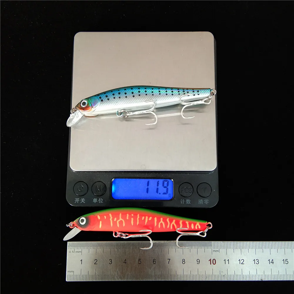 

7pcs 10cm 12g Minnow Fishing Lure Wobbler Fish Tackle Hooks For Fishing Pesca Crankbait Artificial Hard Bait Swimbait