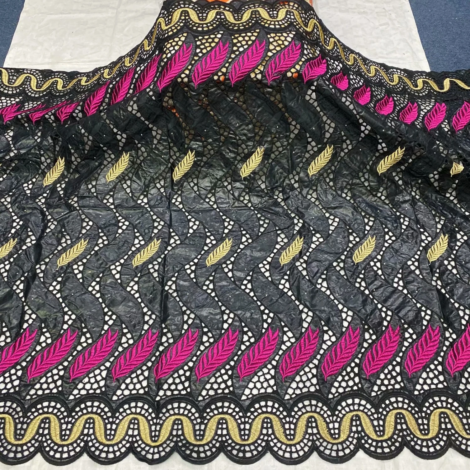 

pink african bazin riche fabric african lace fabric wedding high quality 5 yards swiss lace fabric for dress bazin brode
