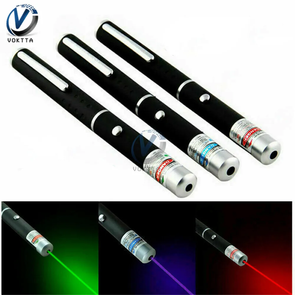 Высокомощная лазерная указка 5 мВт красный синий фиолетовый точечный лазерный