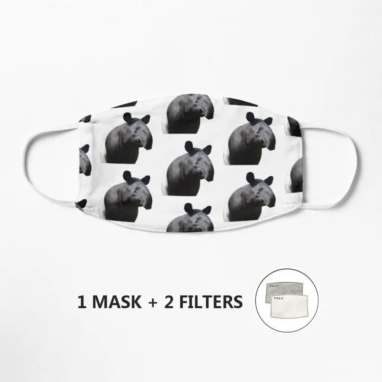 

Самый красивый тапир в мире: маска с узором для детей и взрослых, моющаяся Защитная многоразовая Пылезащитная маска PM 2,5 с мультяшным рисунк...