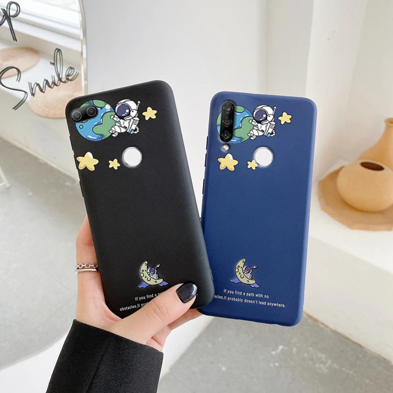 

ins Silicone Planet Astronaut Phone Case For Huawei Honor 9 10 Lite 20 Pro 20s Nova 5T 7A 5.45 7C Pro 5.7 5.99 8X 8A 7S Cover