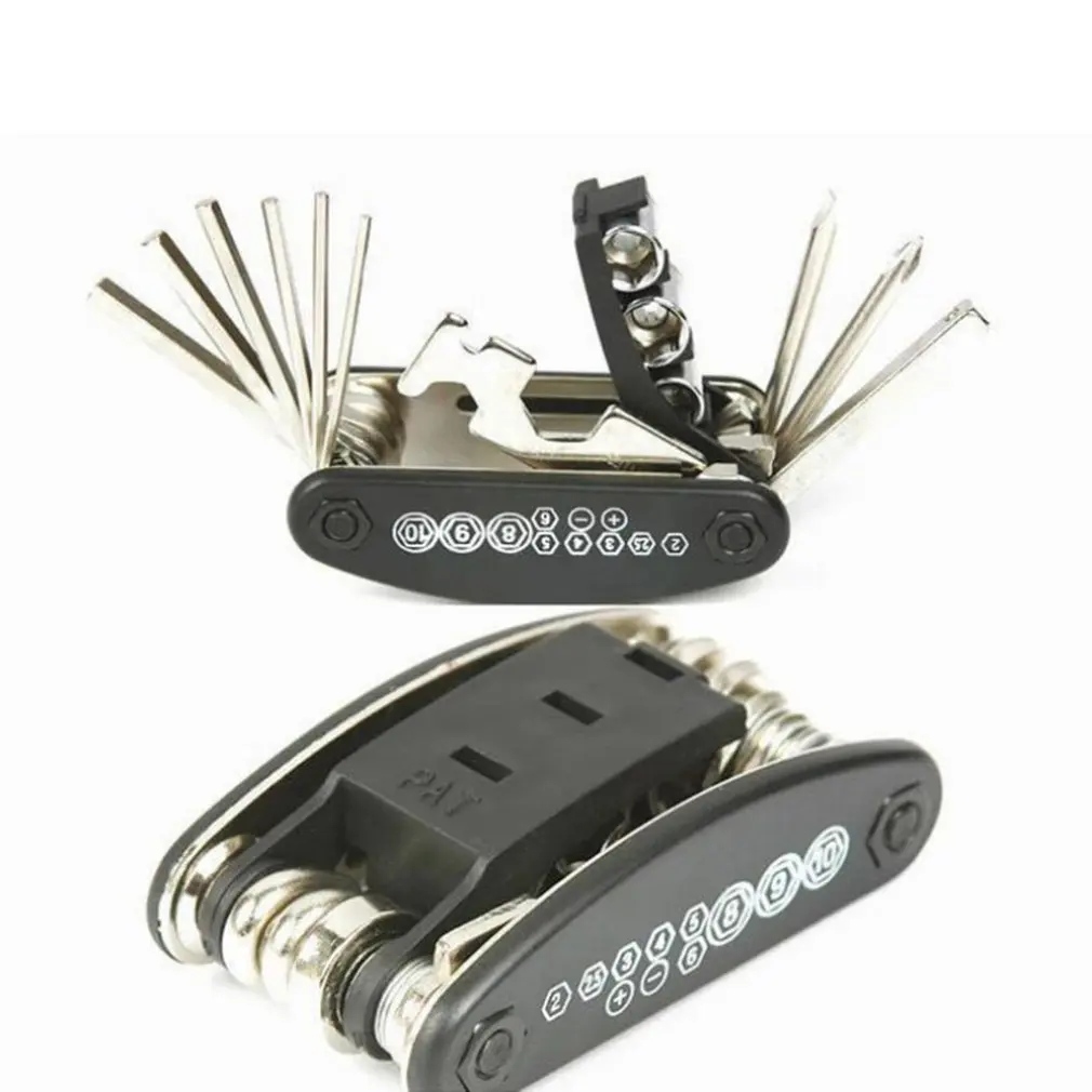 

Bicycle Repair Tool 16 In 1 Combination Mountain Multifunctional Inner And Outer Hexagonal Screwdriver Wrench