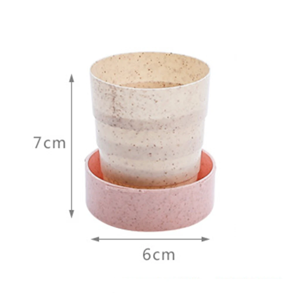 Уличные портативные дорожные складные чашки из пшеничной соломы кофе чая с