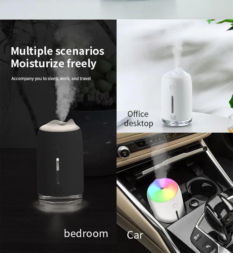 

Snow Mountain Humidifier 310ml Ultrasonic USB Aromatherapy Air Diffuser Soothing Light Aromatherapy Humidifier Household