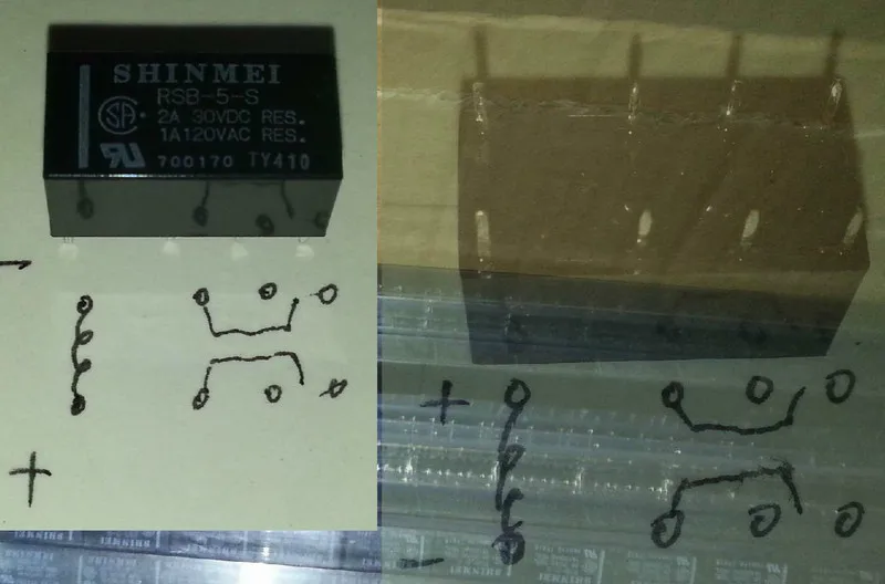 

Relay RSB-5-S DS2-5V 8 foot 5V