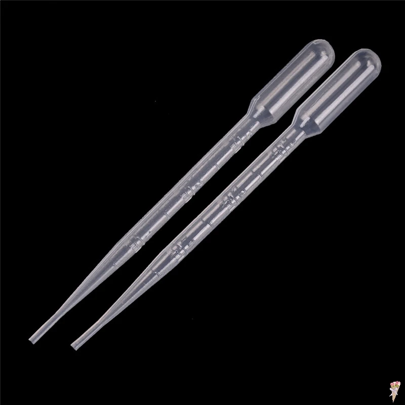 

10/20/100Pcs 2/3ML Laboratory Tools Pipettes Plastic Disposable Graduated Pasteur Pipette Dropper Polyethylene Makeup Tools