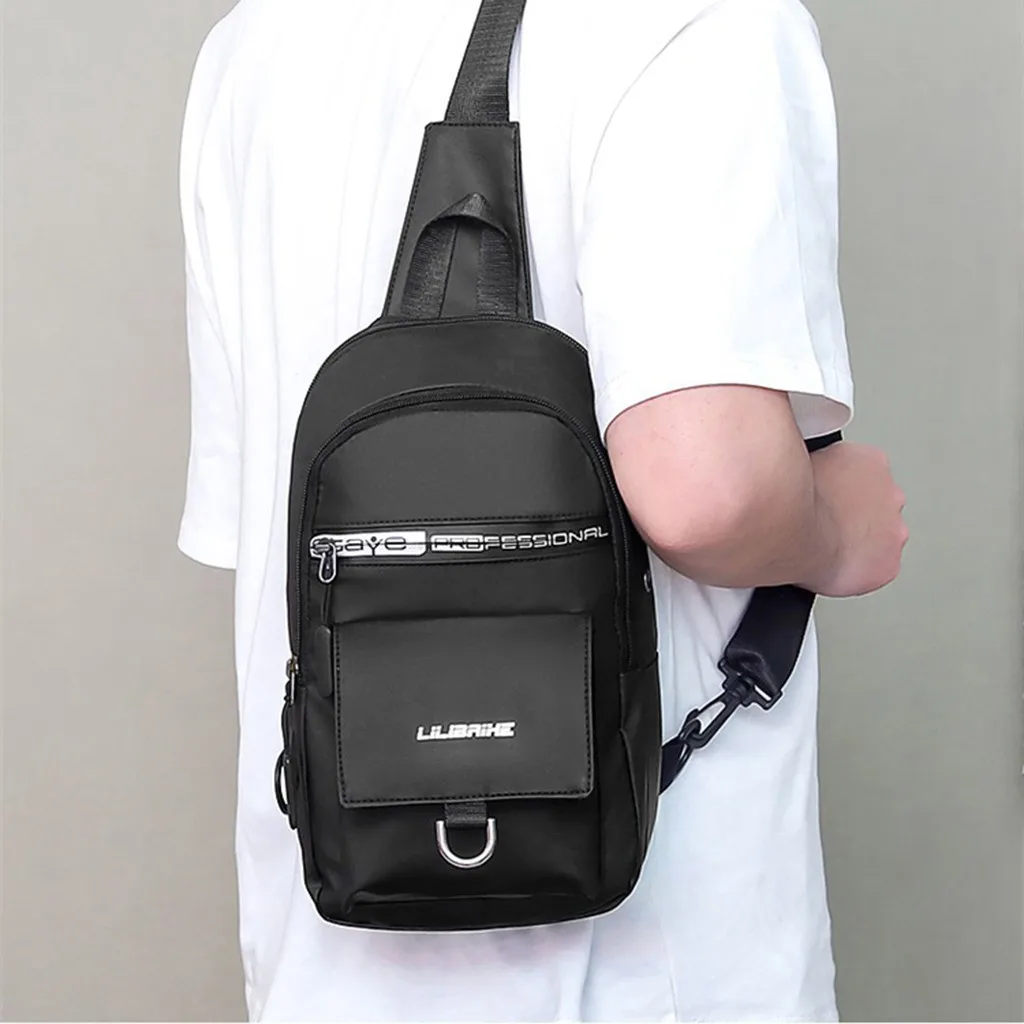 Мужская модная повседневная сумка-мессенджер легкая водонепроницаемая уличная