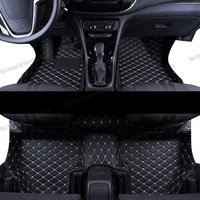 lsrtw2017 leather car floor mat for opel mokka x 2012 2013 2014 2015 2016 2017 2018 2019 accessories rug carpet interior styling