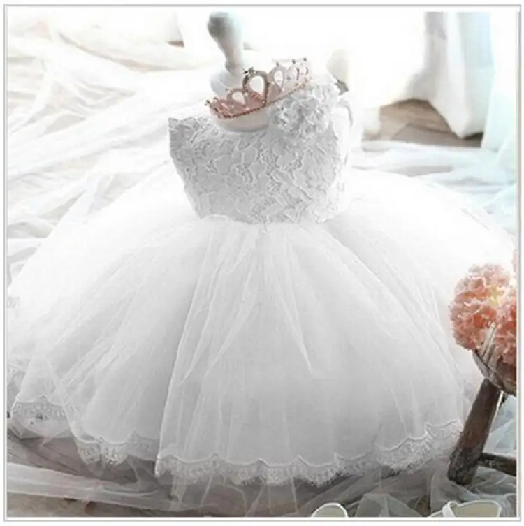 Elegant Girl Dress Girls 2021 Summer Fashion Pink Lace Big Bow Party Tulle Flower Princess Wedding Dresses Baby dress | Детская одежда