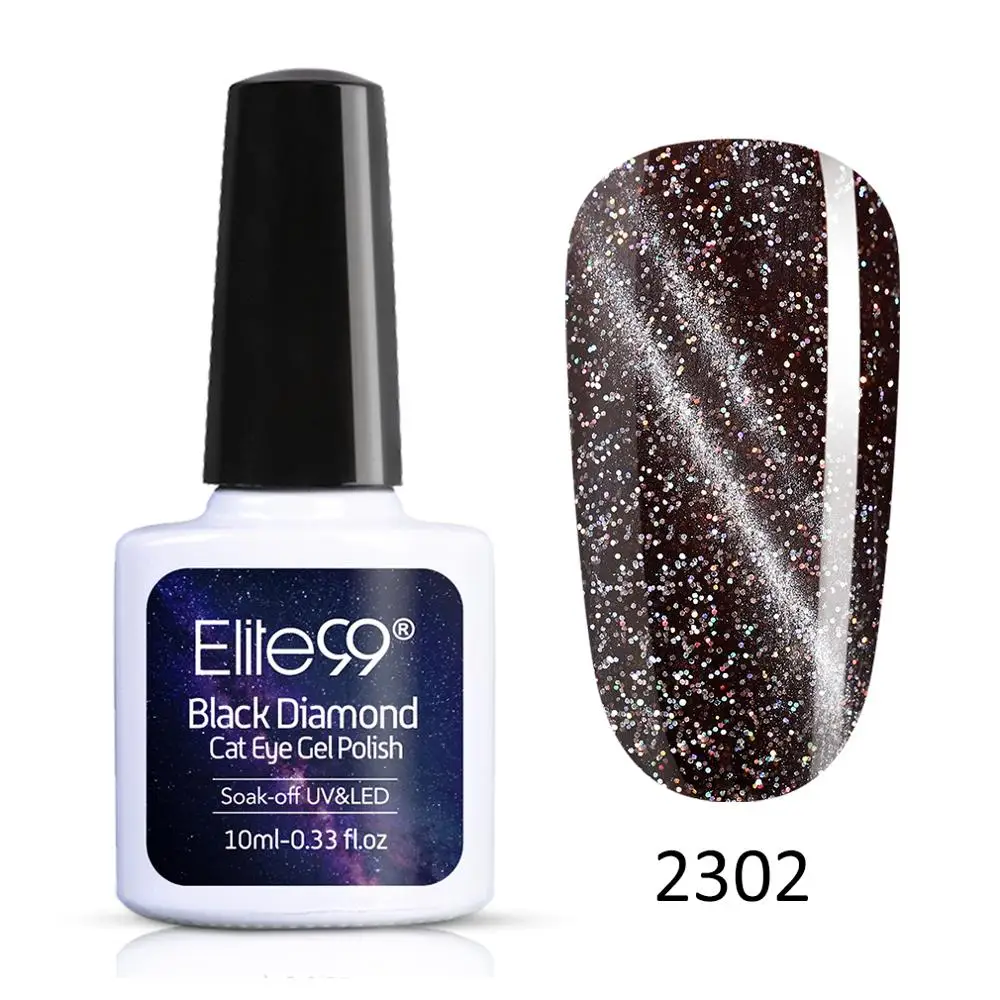 2302 Elite99 10 мл Galaxy Cat Eyes светодиодный Гель-лак для ногтей Хамелеон для использования с магнитом УФ-лак для ногтей Дизайн ногтей Блестящий гель нужен черный базовый слой - Цвет: 2302