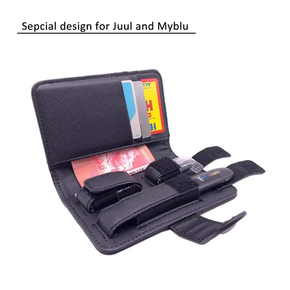 SHIODOKI Juul или myblu Чехол Кожаный Портативный Vape кобура кошелек сумка для дыма подходит комплект с отделениями для карт для ваших картриджей