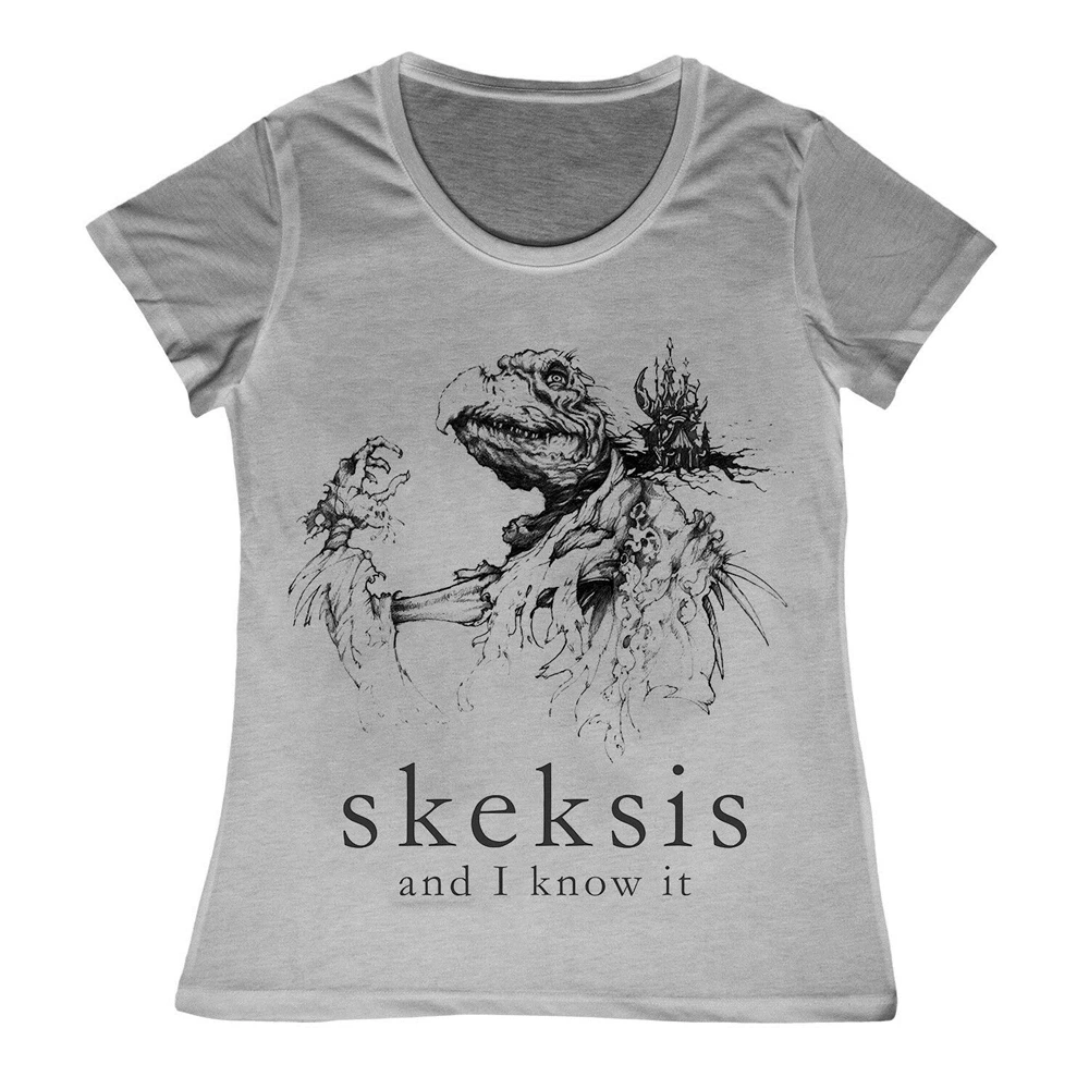 Женская футболка с темными кристаллами и я знаю это лабиринт Jim Henson ретро