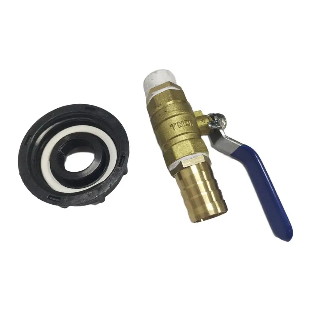 

1PCS IBC Container Accessories IBC Tank Connector With Brass Ball Valve Brass Connector System