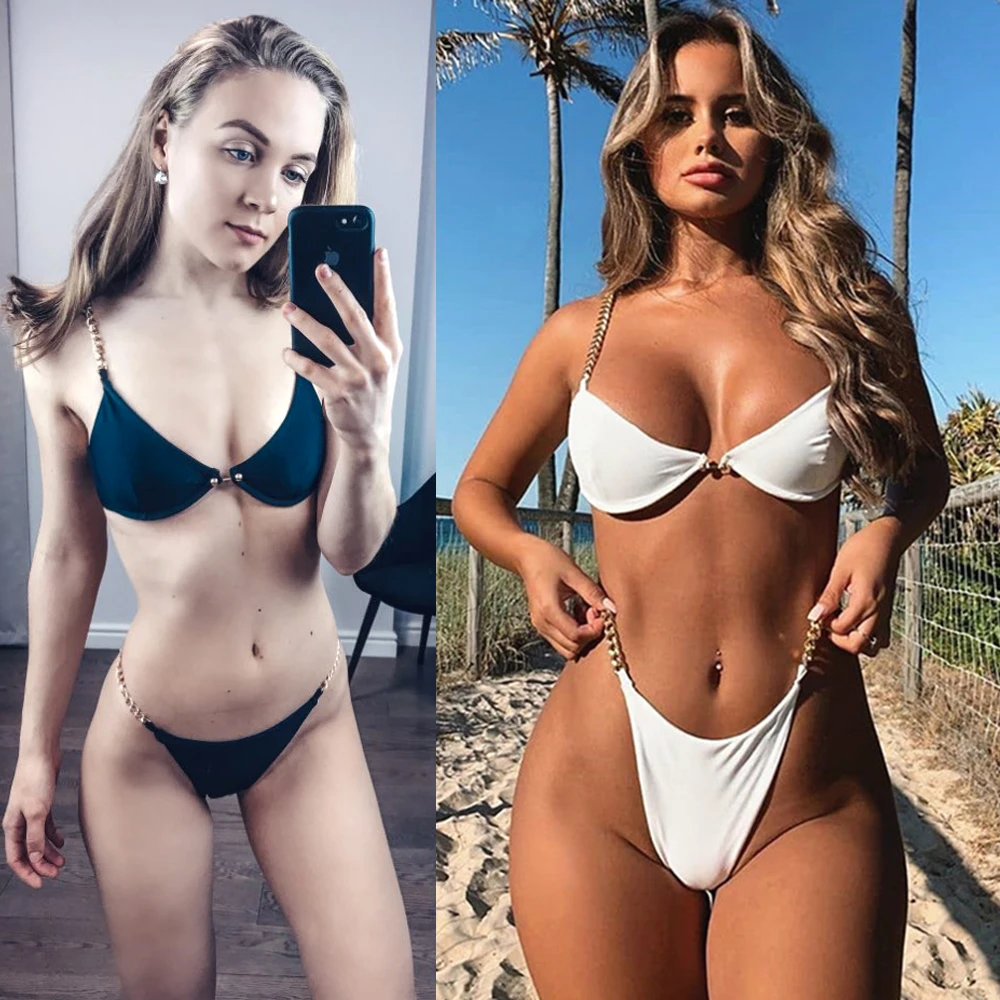 Стринги сексуальное бикини женский купальник с низкой талией цельный микро