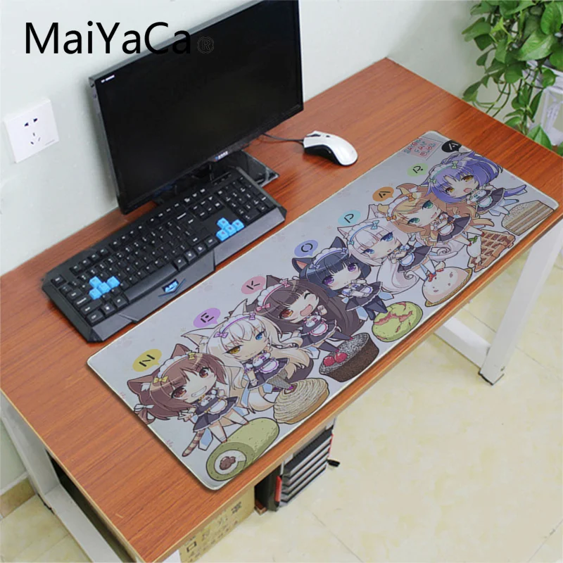 Игровой коврик для мыши Maiyaca Chocola Nekopara милые анимационные настольные коврики