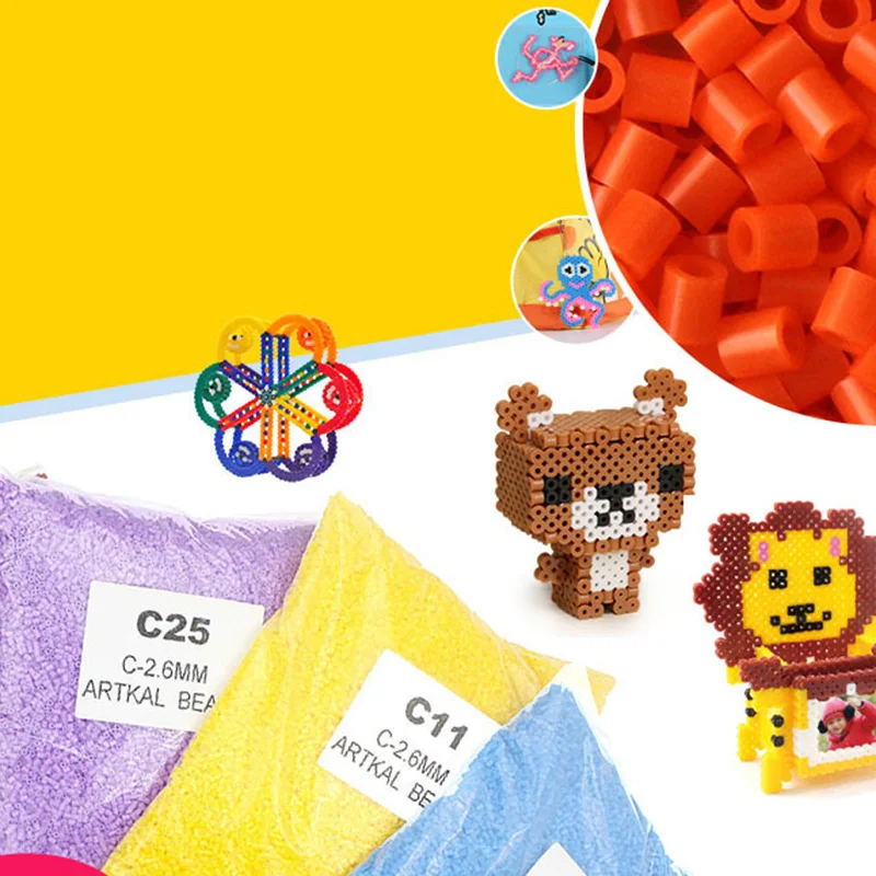 2 6 мм/5000 магнитные бусины Hama Perler DIY детские железные предохранитель ручной работы