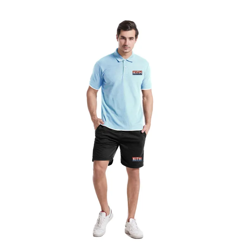 

Manufacturers Sell Men'S Summer Suit 2021 Summer Catwalk Fashion Men'S Fashion Polo Shirt Short Sleeve Two-Piece Fashion Set