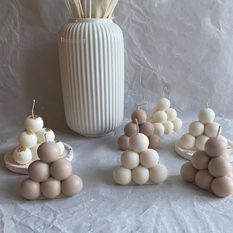 Новинка 3D форма для свечи в виде шара геометрическая сделай сам пирамиды