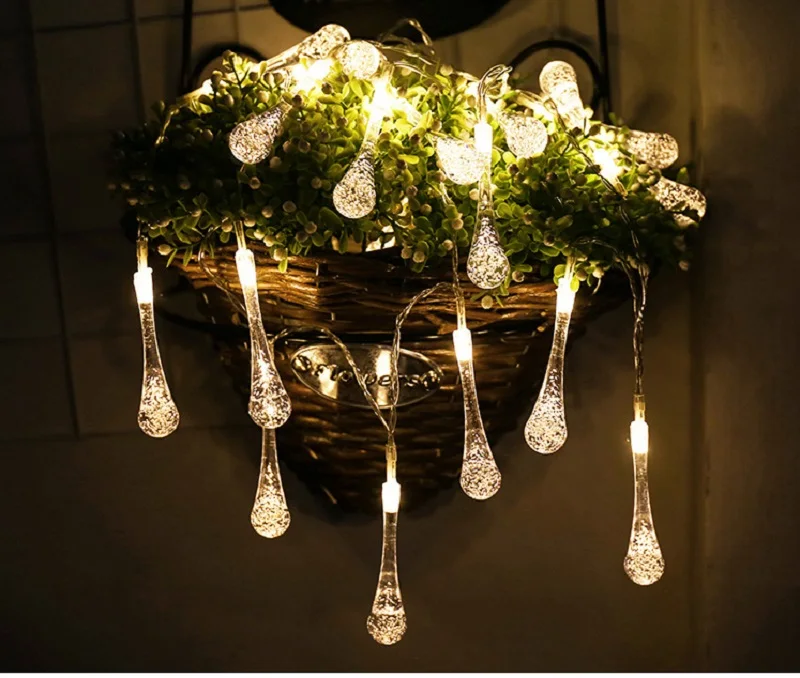 Лампа в виде капли солнечной энергии панели гирлянды сказочные огни Солнечный 50