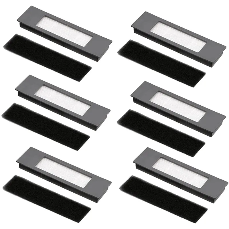 

6 Packs Filter Sets Replacement for Ecovacs Deebot OZMO 920, 950, T5, T8 AIVI Robot Vacuums