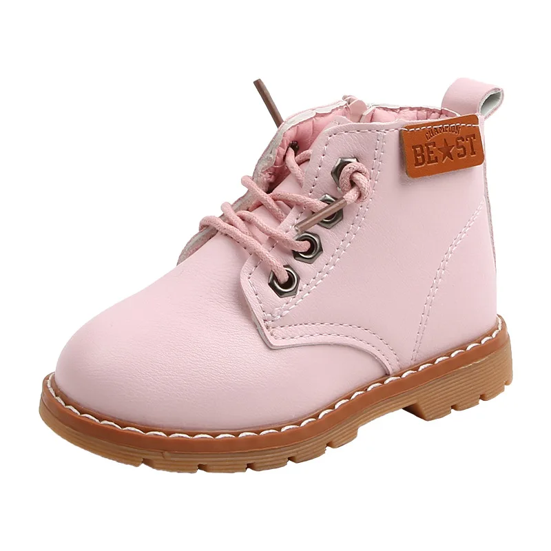 Ботинки-мартинсы Детские осенне-зимние водонепроницаемые с боковой молнией |