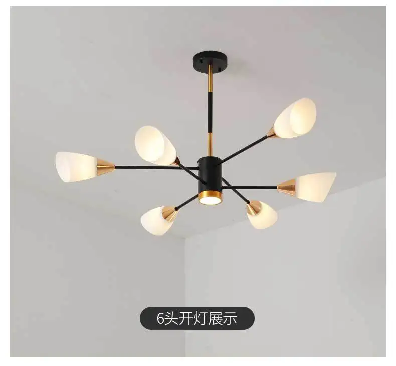 

Nordic living room chandelier post modern dining room light luxury chandelier creative living room light personality modern