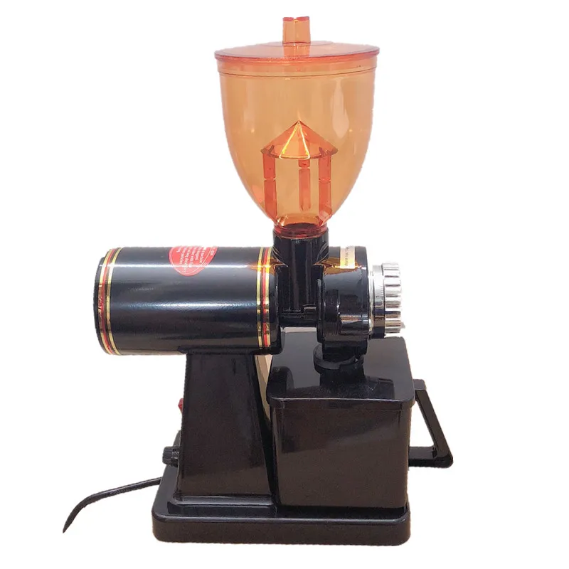 

110V and 220V to 240V black color coffee grinder machine coffee mill with plug adapter