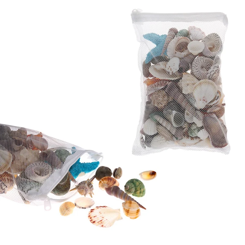 Полиэфирная Сетчатая Сумка для аквариума пруда медиа молния белая 20x15 см | Дом и