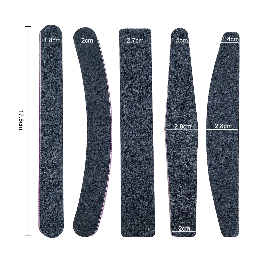 5 видов форм нейл арта Шлифовальная Пилка Для буртики салонного маникюра