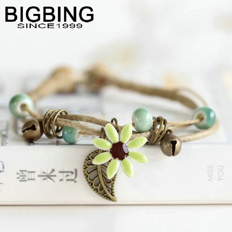 Ювелирные изделия C048 BIGBING модный керамический браслет с шармами ручной вязки
