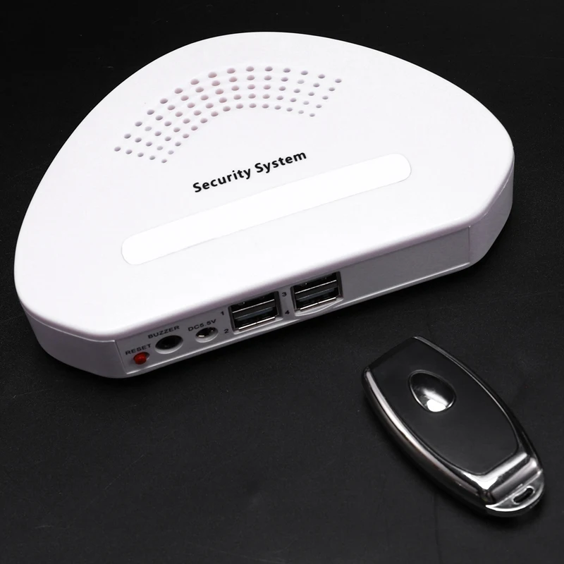 4 Ports Mobile Phone Tablet PC Anti Theft Burglar Device Alarm Charging Security Display Stand Phone(EU Plug) | Безопасность и