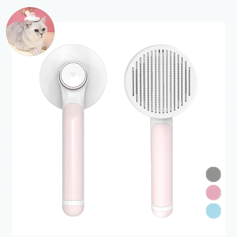 

Dog Cat Brush Pet Hair Removes Comb Pet Hair Comb Self Cleaning Slicker Brush for Cats Dogs Removes Tangled Hair Beauty Products