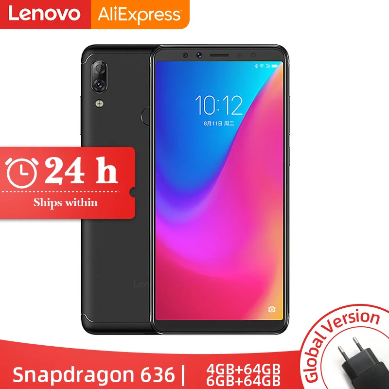 Оригинальная глобальная версия lenovo K5 Pro, 6 ГБ ОЗУ, 64 ГБ/128 ГБ Восьмиядерный процессор Snapdragon 636, четыре камеры, 5,99 дюйма, 4G LTE смартфон