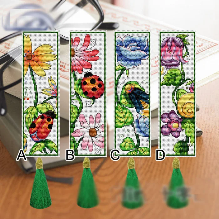 

BK022 Cross Stitch Kits Cross-stitch Set Floss Threads Plastic Canvas Bookmark Package Marker Diy Gift for Friends Christmas Kit